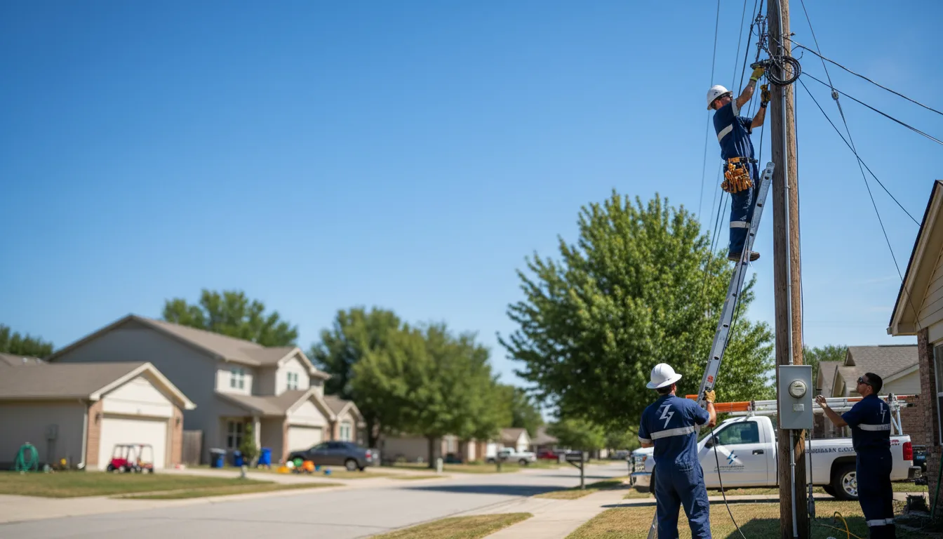 Residential electrician providing installation services in Brinkhaven, OH